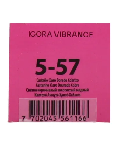 Schwarzkopf Igora Vibrance 5-57 - Castaño Claro Dorado Cobrizo 60 ml